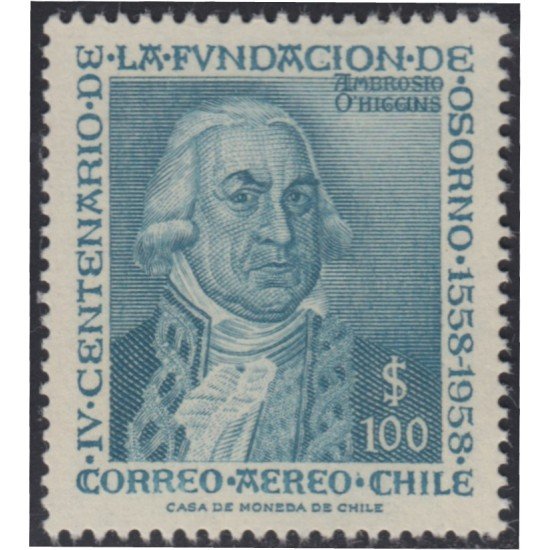 Chile A- 175 1958 4º Centenario de la villa de Osorno MNH Chile A- 175 1958 4º Centenario de la villa de Osorno MNH