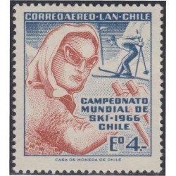 Chile A- 229 1966 Campeonato mundial de Ski MNH