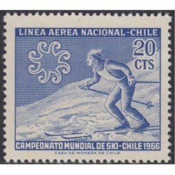 Chile A- 225 1965 Campeonato mundial de Ski MNH