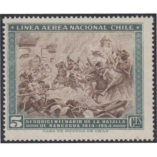 Chile A- 221 1965 150 Años de la batalla de Rancagua MNH Chile A- 221 1965 150 Años de la batalla de Rancagua MNH