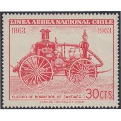 Chile A- 216 1963 Centenario de los cuerpos de bomberos de Santiago MNH
