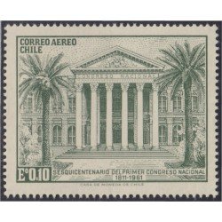 Chile A- 207 1961 150 Años del primer Congreso Nacional MH Chile A- 207 1961 150 Años del primer Congreso Nacional MH