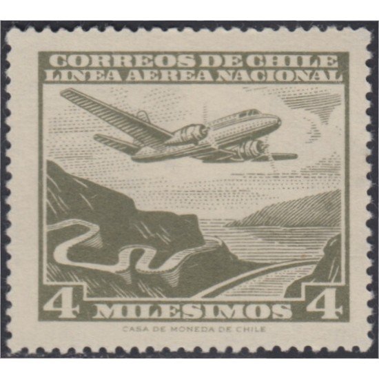 Chile A- 194 1959 Servicio Interior Avión MH Chile A- 194 1959 Servicio Interior Avión MH
