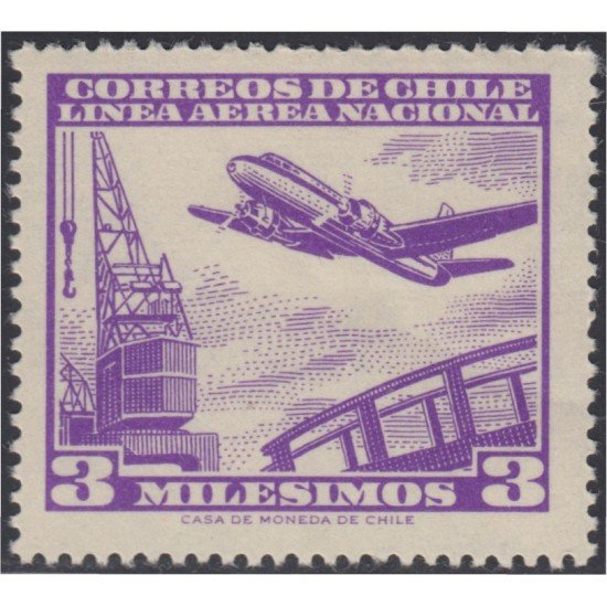Chile A- 193 1959 Servicio Interior Avión MH Chile A- 193 1959 Servicio Interior Avión MH