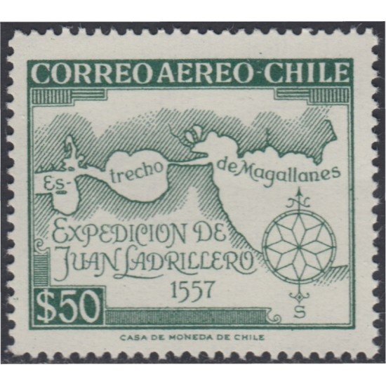 Chile A- 185 1959 Expedición Juan Ladrillero MH Chile A- 185 1959 Expedición Juan Ladrillero MH