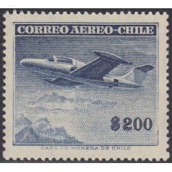 Chile A- 161 1955/60 Serie antigua Grabados Avión MH Chile A- 161 1955/60 Serie antigua Grabados Avión MH