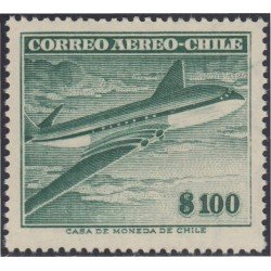 Chile A- 160 1955/60 Serie antigua Grabados Avión MH Chile A- 160 1955/60 Serie antigua Grabados Avión MH