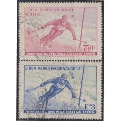 Chile A- 232/33 1966 Campeonato mundial de Ski usado Chile A- 232/33 1966 Campeonato mundial de Ski usado