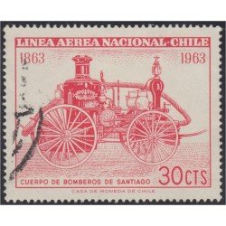 Chile A- 216 1963 Centenario de los cuerpos de bomberos de Santiago usado