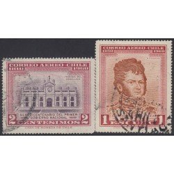 Chile A- 212/13 1962/63 150 Años del primer Gobierno Nacional B. O´Higgins usado
