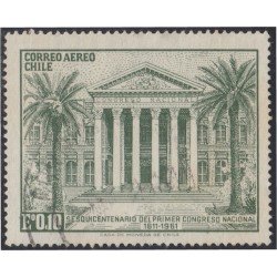 Chile A- 207 1961 150 Años del primer Congreso Nacional usado Chile A- 207 1961 150 Años del primer Congreso Nacional usado