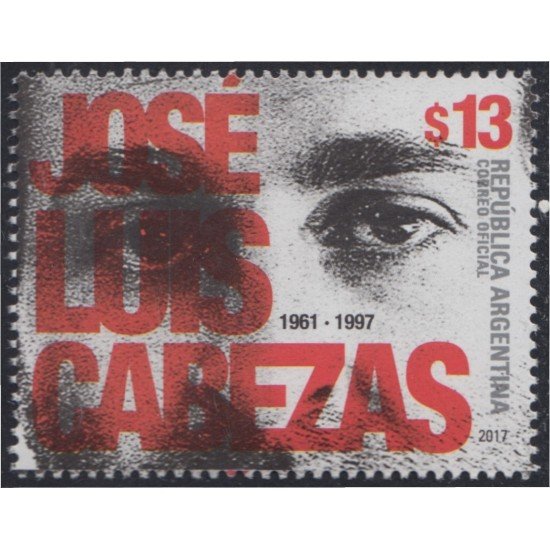 Argentina 3167 2017 José Luis Cabezas MNH Argentina 3167 2017 José Luis Cabezas MNH