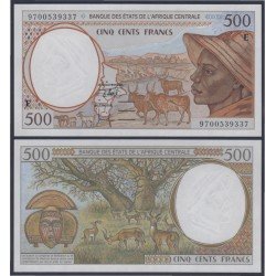 Camerún Cameroun 500 francs 1993 billete banknote sin circular Camerún Cameroun 500 francs 1993 billete banknote sin circular