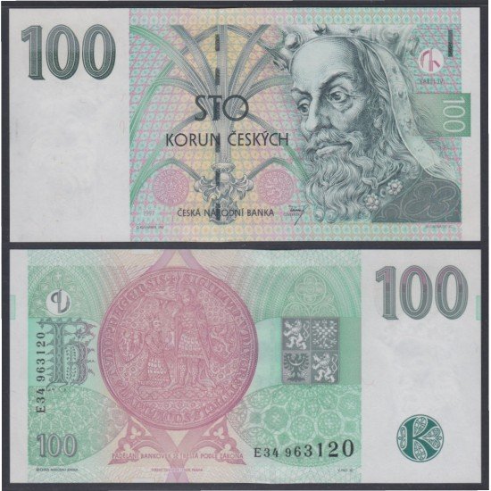 Checoslovaquia 100 Korun 1993 Billete Banknote Sin Circular Checoslovaquia 100 Korun 1993 Billete Banknote Sin Circular