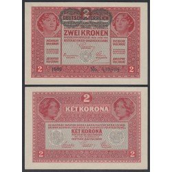Austria 2 Coronas 1917 Billete Banknote Sin Circular