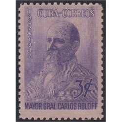 Cuba 287 1944 Mayor Gral. Carlos Roloff MNH