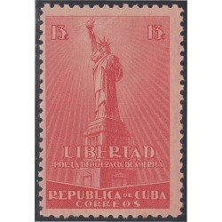 Cuba 273 1942/43 Estatua de La Libertad Sombras del tiempo MNH Cuba 273 1942/43 Estatua de La Libertad Sombras del tiempo MNH