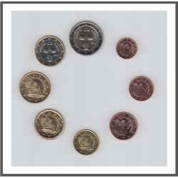 Chipre 2018 Emisión monedas Sistema monetario euro € Tira