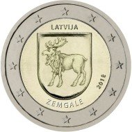 Letonia 2018 2 € euros conmemorativos Región de Zemgale 