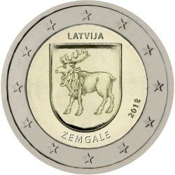 Letonia 2018 2 € euros conmemorativos Región de Zemgale 