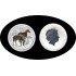 Australia 1 OZ onza 2014 Caballo Horse 1$ Dorada Plata Ag 
