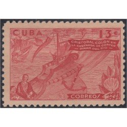 Cuba 293 1944 Cristobal Colón en la ensenada de Cortés MH