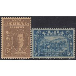 Cuba 274/75 1942 Mayor Gral. Ignacio Agramonte Loynaz MH Cuba 274/75 1942 Mayor Gral. Ignacio Agramonte Loynaz MH