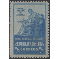 Cuba 271 1942/43 Por la Democracia Americana MH Cuba 271 1942/43 Por la Democracia Americana MH
