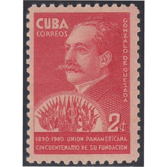 Cuba 262 1940 Gonzalo de Quesada UPU Sin Goma Cuba 262 1940 Gonzalo de Quesada UPU Sin Goma