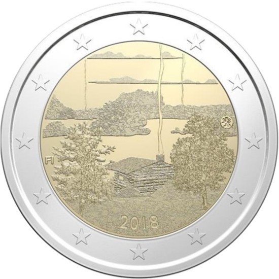 Finlandia 2018 2 € euros conmemorativos Cultura Sauna