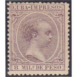 Cuba sellos impresos 18 1892 Alfonso XIII MH