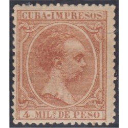 Cuba sellos impresos 11 1890 Alfonso XIII Sin goma
