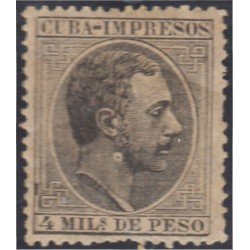 Cuba sellos impresos 5 1888 Alfonso XII MH