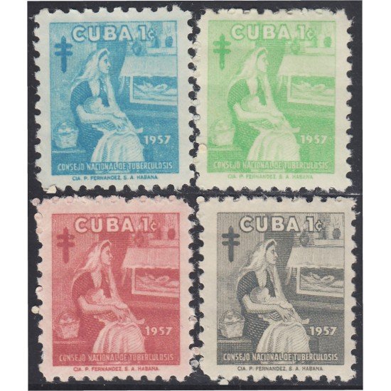 Cuba Beneficencia 32/35 1957 Consejo nacional de tuberculosis para la infancia MNH Cuba Beneficencia 32/35 1957 Consejo nacional de tuberculosis para la infancia MNH