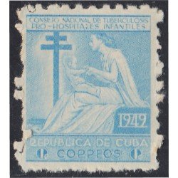 Cuba Beneficencia 9 1949 Consejo nacional de tuberculosis para la infancia MNH Cuba Beneficencia 9 1949 Consejo nacional de tuberculosis para la infancia MNH