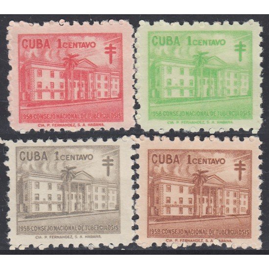 Cuba Beneficencia 36/39 1958 Consejo nacional de tuberculosis para la infancia MNH Cuba Beneficencia 36/39 1958 Consejo nacional de tuberculosis para la infancia MNH
