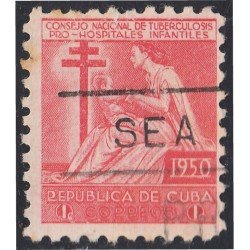 Cuba Beneficencia 10 1950 Consejo nacional de tuberculosis para la infancia usados