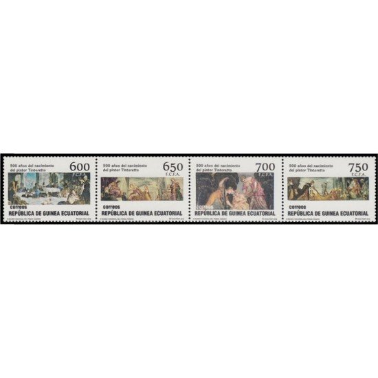 Guinea Ecuatorial 554/57 2018 500 años del pintor Tintoretto MNH Guinea Ecuatorial 554/57 2018 500 años del pintor Tintoretto MNH