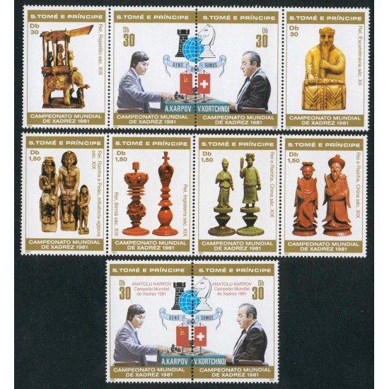 AJZ1 Santo Tomé Nº 638/45 703/10 2001 MNH AJZ1 Santo Tomé Nº 638/45 703/10 2001 MNH