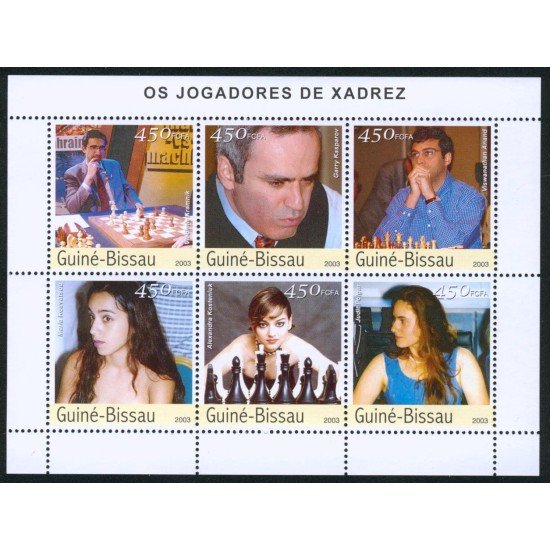 AJZ1 Guinea Bissau HB 6 valores 2003 MNH AJZ1 Guinea Bissau HB 6 valores 2003 MNH