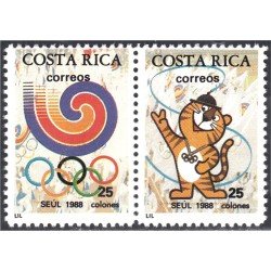 Costa Rica 504/05 1988 Juegos Olímpicos Seúl 1988 MNH
