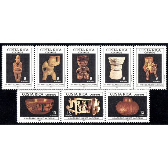 Costa Rica 480/87 1987 100 Años del Museo Nacional Artesanía MNH