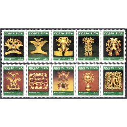 Costa Rica 460/69 1986 Museo del Oro MNH