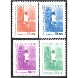 Costa Rica 340/43 1979 Sellos de navidad Pro Ciudad de los niños MNH