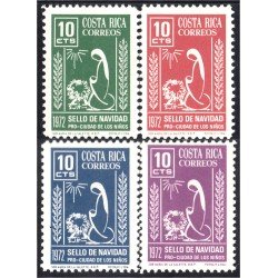 Costa Rica 309/12 1972 Sellos de navidad Pro Ciudad de los niños MNH