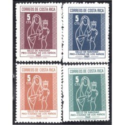 Costa Rica 297/00 1969 Sellos de navidad Pro Ciudad de los niños MNH