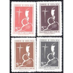 Costa Rica 286/89 1968 Sellos de navidad Pro Ciudad de los niños MNH
