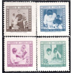 Costa Rica 269/72 1964 Sellos de navidad Pro Ciudad de los niños MNH