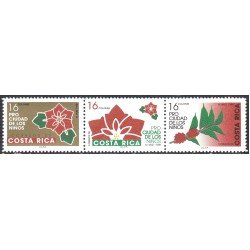 Costa Rica 644/46 1998 Sello de navidad Pro Ciudad de los niños Pro tasa benéfica MNH