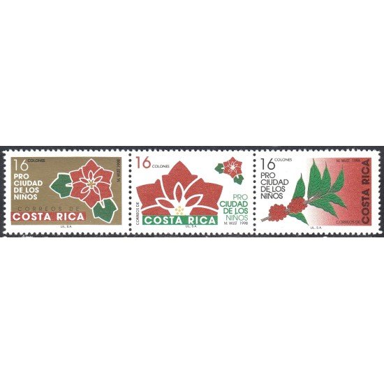 Costa Rica 644/46 1998 Sello de navidad Pro Ciudad de los niños Pro tasa benéfica MNH Costa Rica 644/46 1998 Sello de navidad Pro Ciudad de los niños Pro tasa benéfica MNH